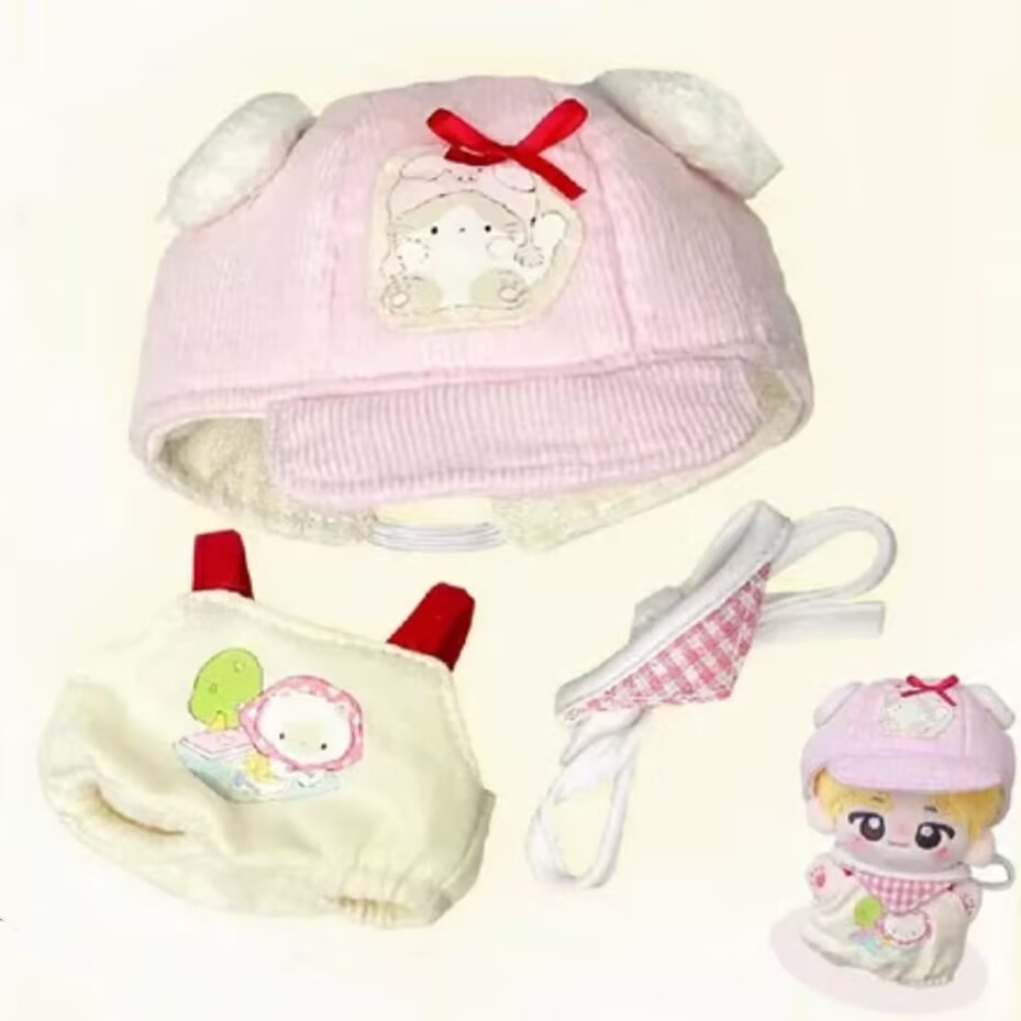 Baby Clothes - 10cm 夏の雰囲気、海塩、犬、子豚、綿人形、10cmベビー服、ぬいぐるみ服、かわいい着せ替えベビー服