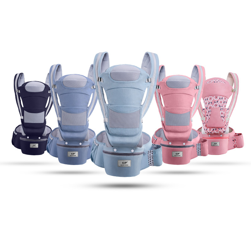 Ergonomic Baby Carrier Newborn To Toddler - ウエストスツール付き人間工学に基づいたベビーキャリア、幼児用ラップスリング、新生児から幼児、マルチユースカンガルーバッグアクセサリー