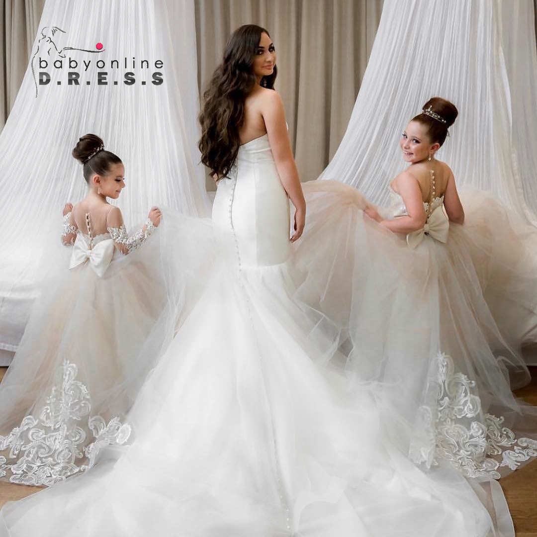 Toddler Girl Tulle Party Dress - 女の子のためのレースチュールフラワードレス、プリンセスボールガウン、幼児、子供、子供、子供、洗礼、結婚披露宴、花嫁介添人、ジュニア、2024のイブニングドレス
