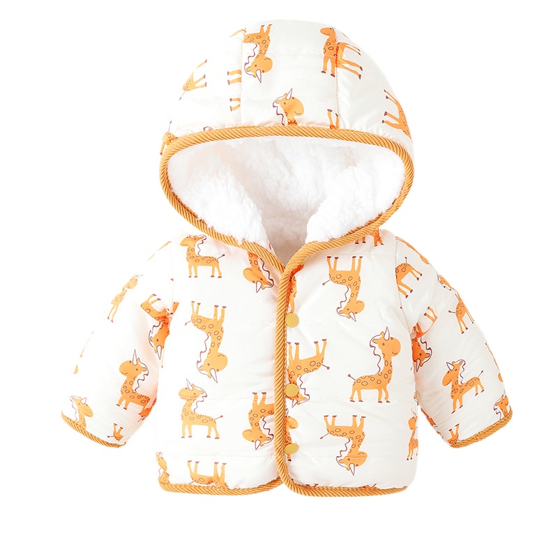 Toddler Boy Winter Fleece Jacket - 幼児用の厚いフリースジャケット、男の子と女の子のコート、子供服