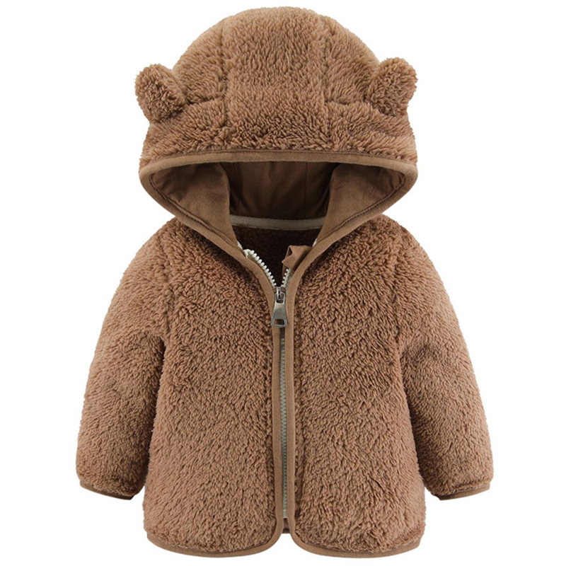 Toddler Boy Winter Fleece Jacket - 赤ちゃんと子供のためのフード付きフリーススウェットシャツ,カジュアルウェア,かわいい,リブ編み,冬と秋