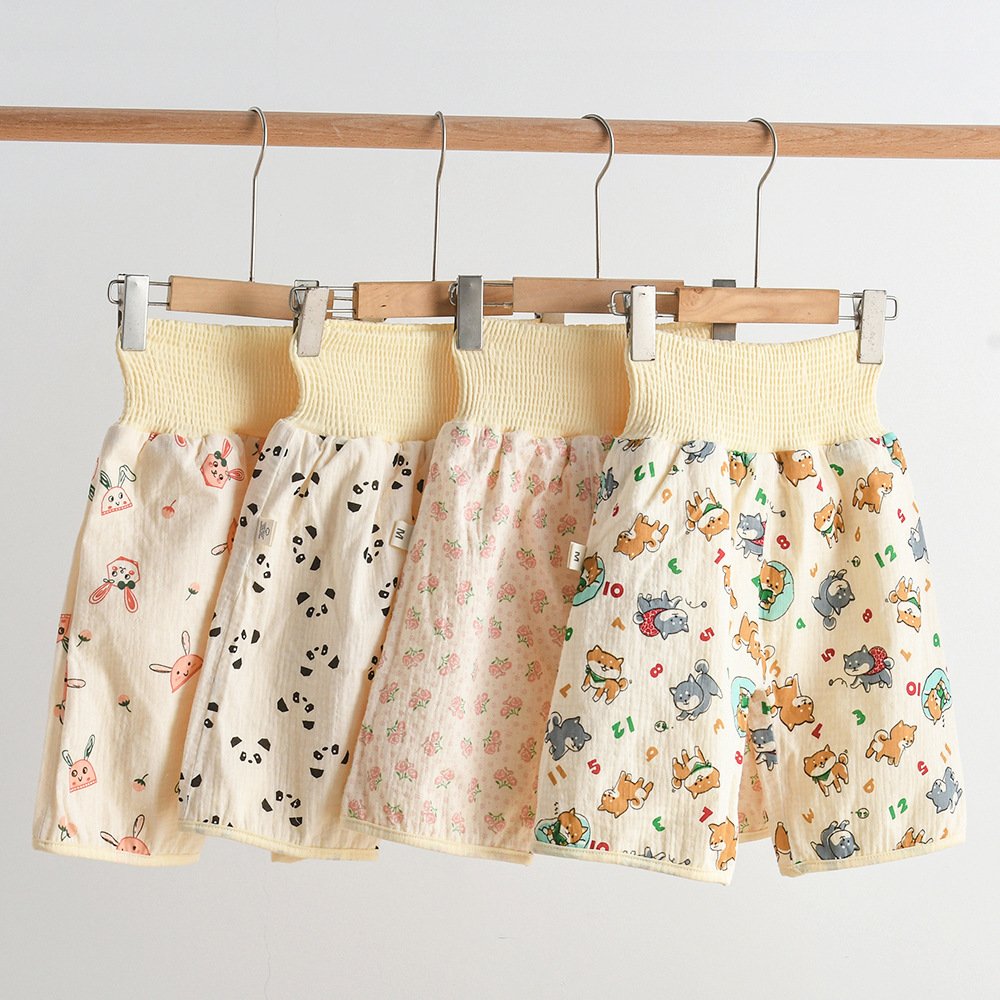 Toddler Training Pants Leak Proof - 防水ベビーおしっこスカートおむつカバー再利用可能な綿トイレトレーニングパンツ幼児用夜間ベッドパッド漏れ防止尿ガード