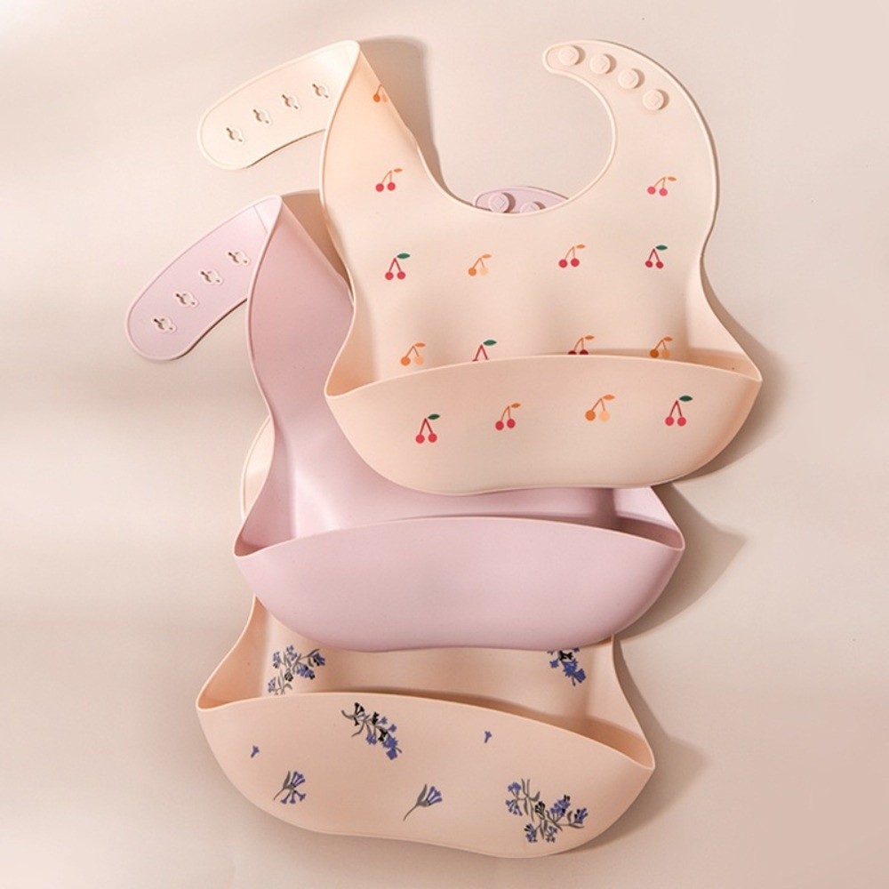 Waterproof Baby Bibs Silicone - 新しいシリコーンベビー食事用よだれかけ調節可能なストラップ軽量幼児用よだれかけ防水唾液タオル日常使用