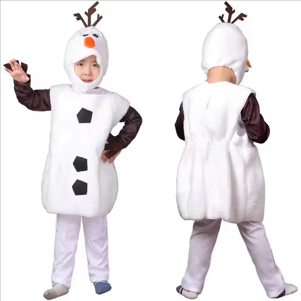 Baby Clothes - サンタオラフコスチューム 幼児用かわいい雪だるまベビー服 男の子 女の子 クリスマスジャンプスーツ サンタ服