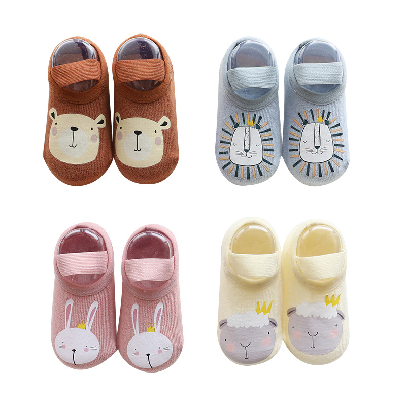 Unisex Baby Socks Non Slip - ベビーアンチスリップソックス男の子女の子新生児綿かわいい靴下子供ノンスリップ漫画動物暖かい靴下スニーカー安いもの
