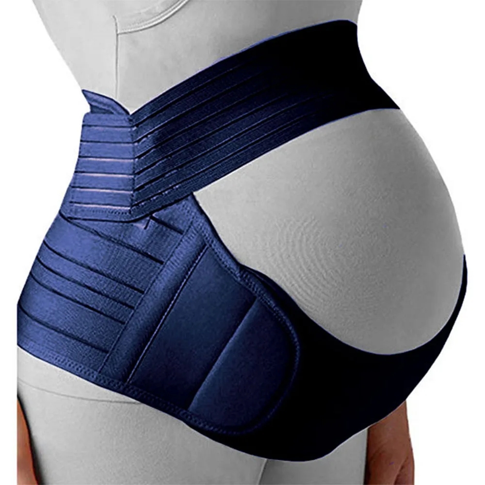 Maternity Wear - 妊婦サポート腹帯バック服ベルト調節可能なウエストケアマタニティ腹部ブレースプロテクター妊娠