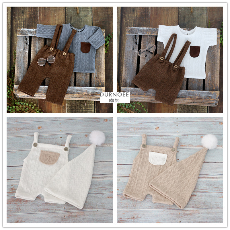 新生児の男の子、シックなスーツ、幼児撮影アクセサリー、写真撮 - Infant Photography Props Outfit のレビューと価格