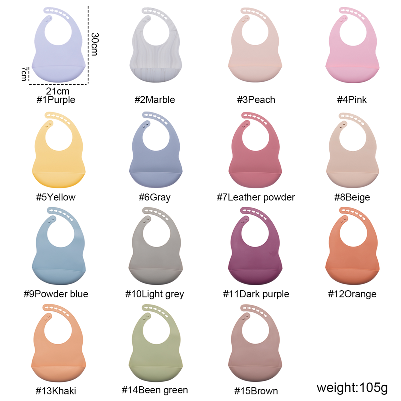 0〜3歳の赤ちゃん用のBPAフリーのシリコンよだれかけ,お手 - Waterproof Baby Bibs Silicone のレビューと価格