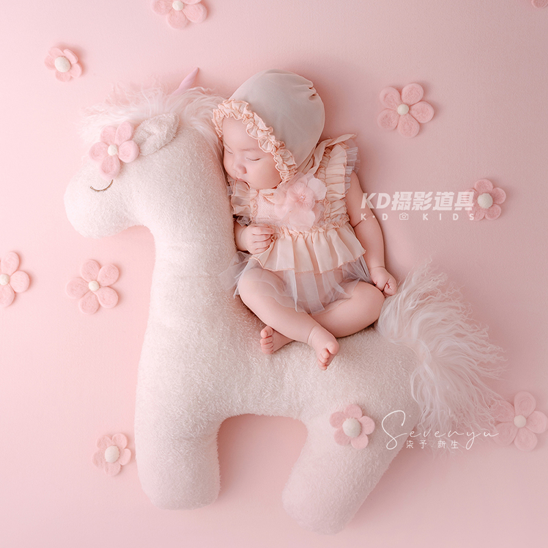 かわいいユニコーンテーマ新生児写真撮影小道具プリンセススタイ - Infant Photography Props Outfit のレビューと価格