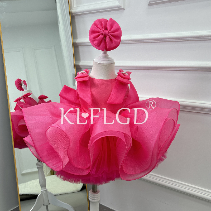KLFLGD 幼児女の赤ちゃんページェントドレスビッグボウハ - Toddler Girl Tulle Party Dress のレビューと価格