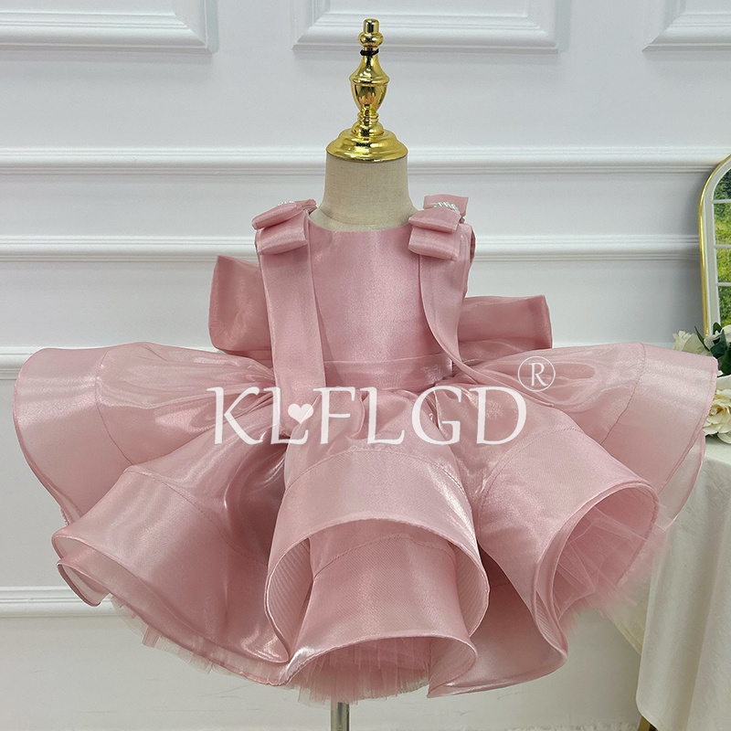 KLFLGD 幼児女の赤ちゃんページェントドレスビッグボウハ - Toddler Girl Tulle Party Dress のレビューと価格