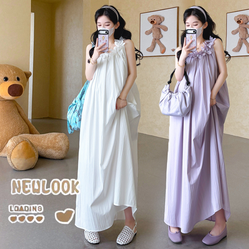 マタニティスーツ 夏 2026 花飾り ノースリーブドレス＆ - Maternity Wear のレビューと価格