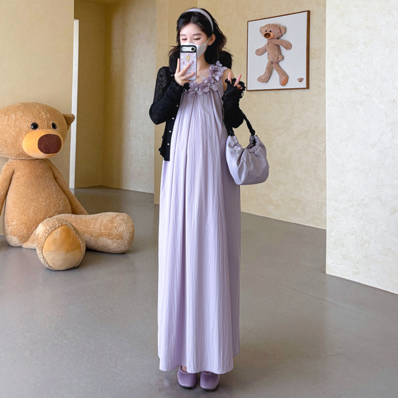 マタニティスーツ 夏 2026 花飾り ノースリーブドレス＆ - Maternity Wear のレビューと価格