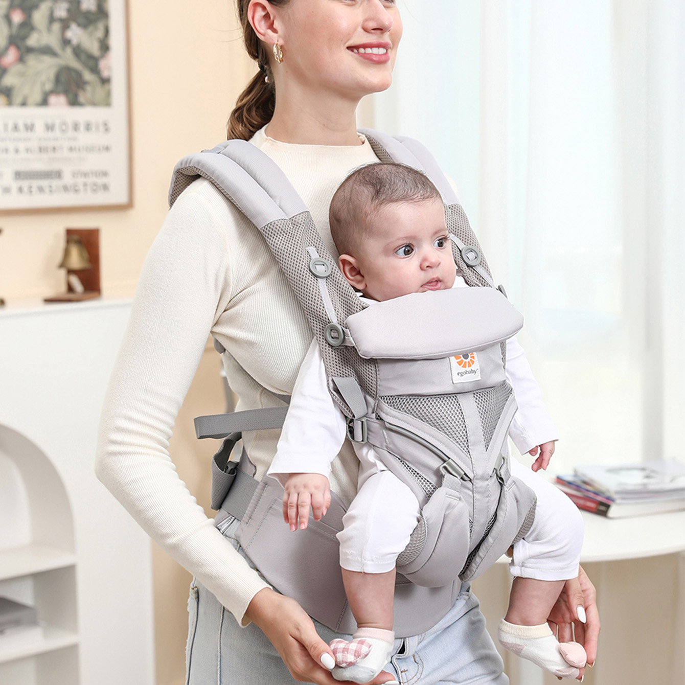 人間工学に基づいた多機能ベビーキャリア、多ポケット幼児用バッ - Ergonomic Baby Carrier Newborn To Toddler のレビューと価格
