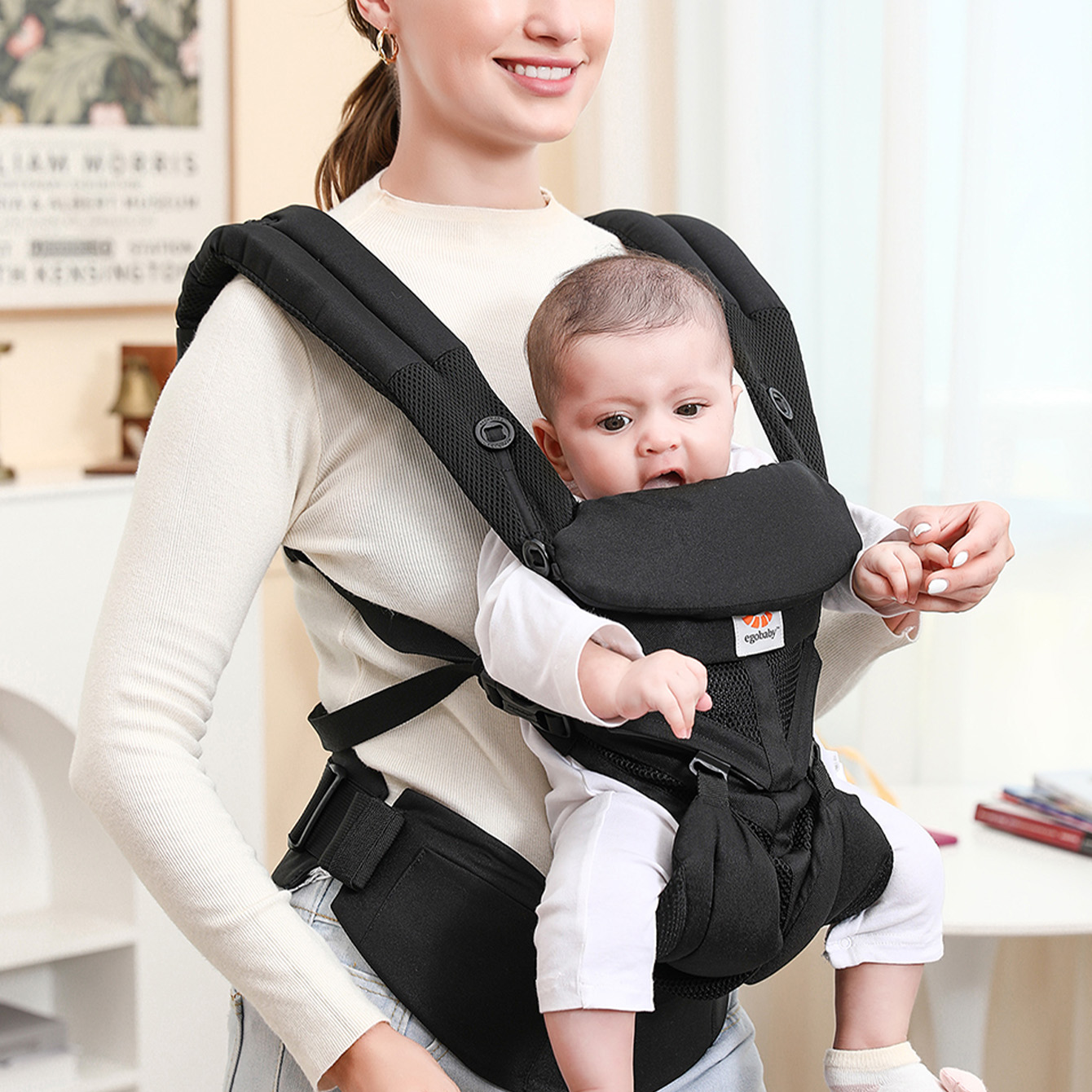 人間工学に基づいた多機能ベビーキャリア、多ポケット幼児用バッ - Ergonomic Baby Carrier Newborn To Toddler のレビューと価格