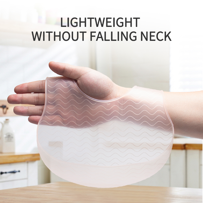 1pc BabySilicone ゼリーよだれかけ超軽量肩を - Waterproof Baby Bibs Silicone のレビューと価格