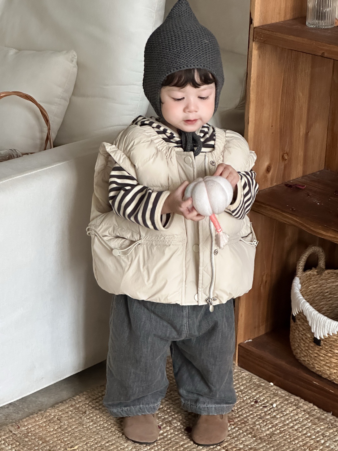 幼児用女の子用暖かいカーディガン、男の子用カジュアルベストコ - Toddler Boy Winter Fleece Jacket のレビューと価格