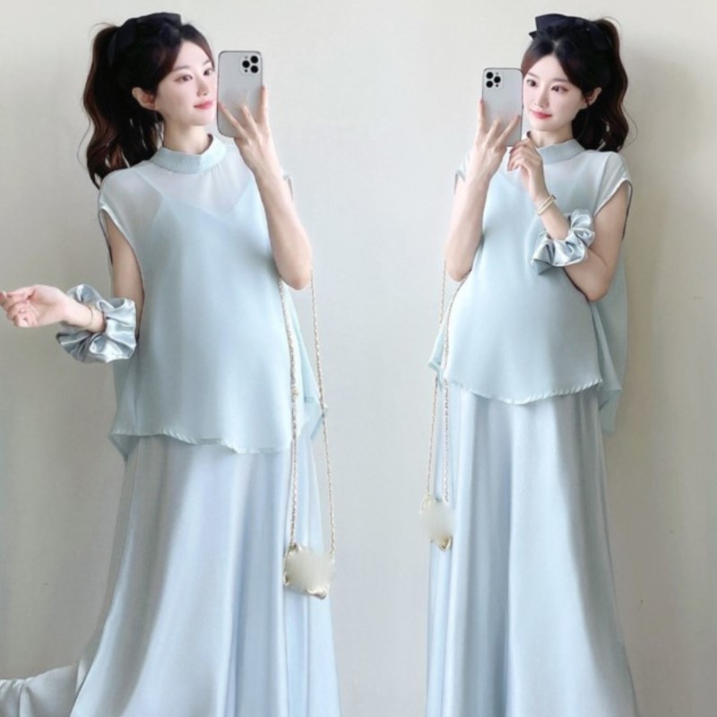 2026 新しい妊婦のサマードレス半袖トップドレスマタニティ - Maternity Wear のレビューと価格