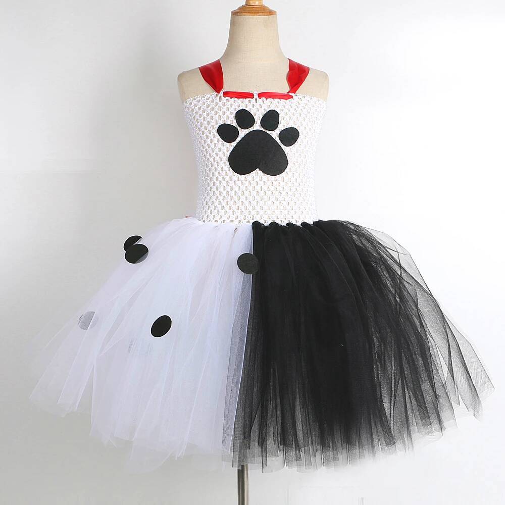ダルメシアン犬のチュチュドレス女の赤ちゃん用白黒斑点犬ハロウ - Baby Clothes のレビューと価格