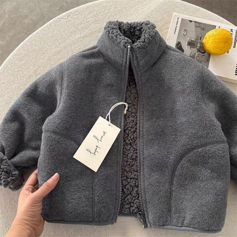 ファッショナブルなベビーガールボーイ用フェイクファージャケッ - Toddler Boy Winter Fleece Jacket のレビューと価格