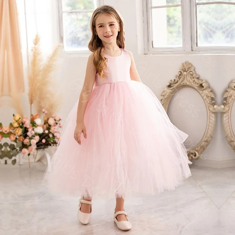 ブルーフラワーガールドレス 結婚式用 幼児用 スパゲッティス - Toddler Girl Tulle Party Dress のレビューと価格