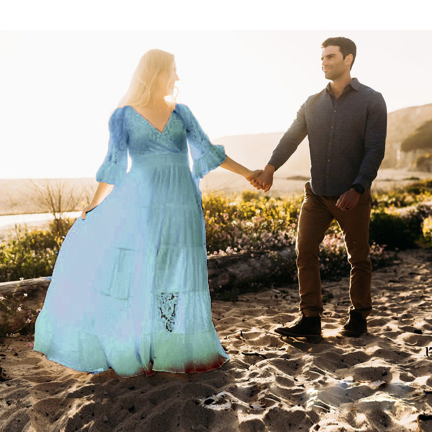 ヨーロッパ系アメリカ人向けマタニティウェア、レースとシフォン - Maternity Wear のレビューと価格