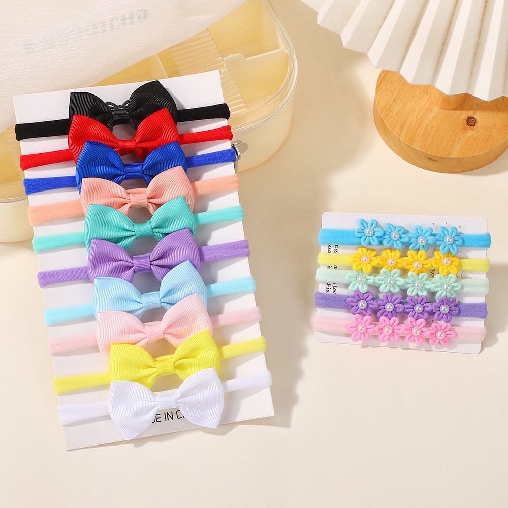 15 個リボンちょう結び弾性ヘッドバンド女の赤ちゃんかわいい - Baby Gear のレビューと価格
