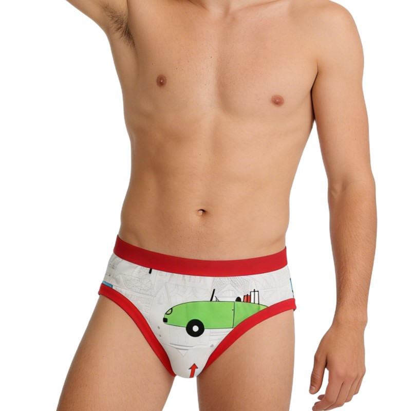 男の子用のかわいい漫画柄ブリーフ下着、純綿ABDL布おむつ、 - Diapering のレビューと価格