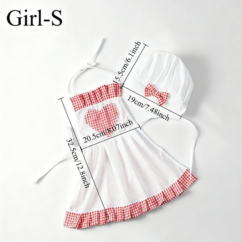 赤ギンガムチェックベビーシェフコスチューム新生児写真撮影小道 - Infant Photography Props Outfit のレビューと価格