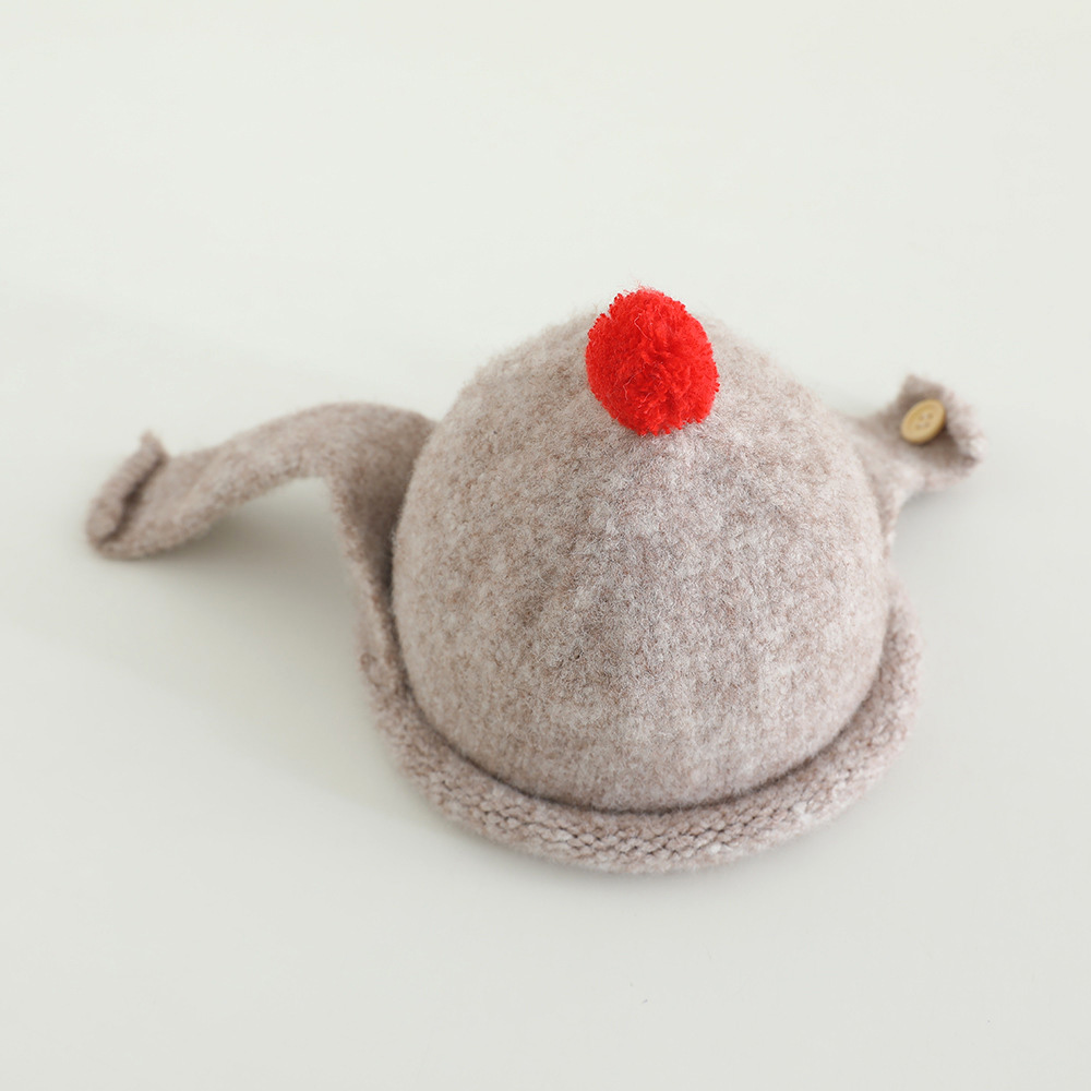 冬ニットベビー耳介帽子かわいいポンポン幼児ビーニーキャップ無 - Infant Beanie Hat With Ears のレビューと価格