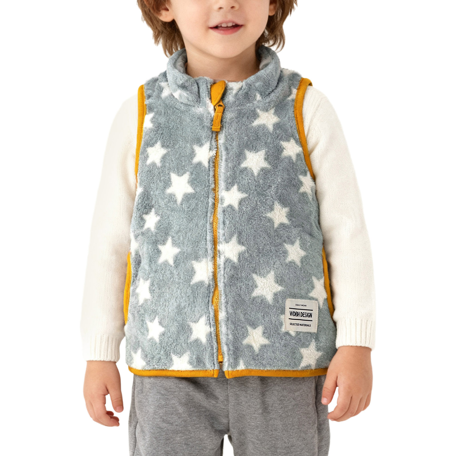 幼児ベビー秋冬フリースベストノースリーブスター/ハート/チェ - Toddler Boy Winter Fleece Jacket のレビューと価格