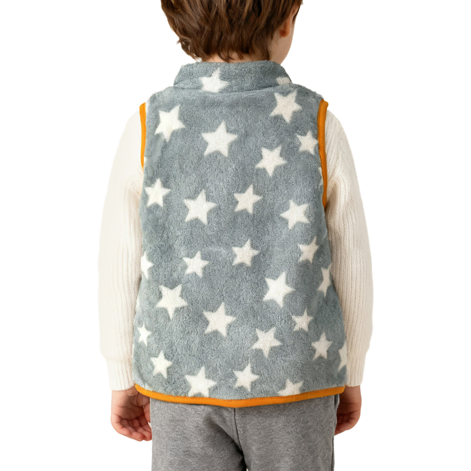幼児ベビー秋冬フリースベストノースリーブスター/ハート/チェ - Toddler Boy Winter Fleece Jacket のレビューと価格
