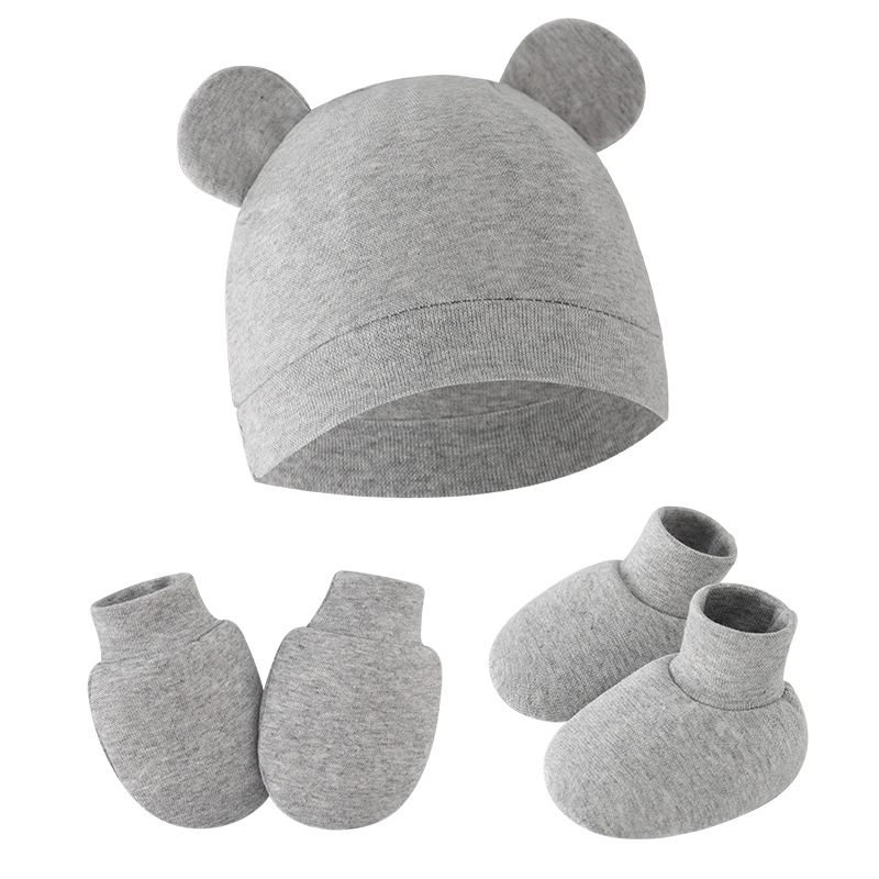 2026 ベビー帽子手袋靴下新生児カラフルなクマ耳ビーニーキ - Infant Beanie Hat With Ears のレビューと価格