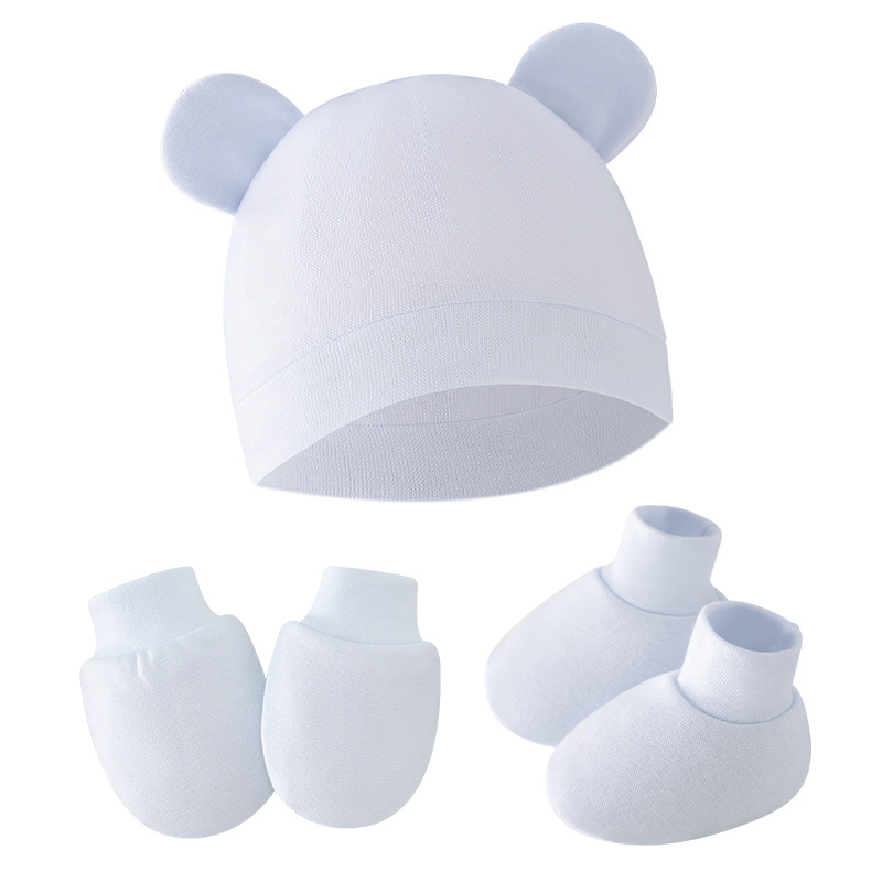 2026 ベビー帽子手袋靴下新生児カラフルなクマ耳ビーニーキ - Infant Beanie Hat With Ears のレビューと価格