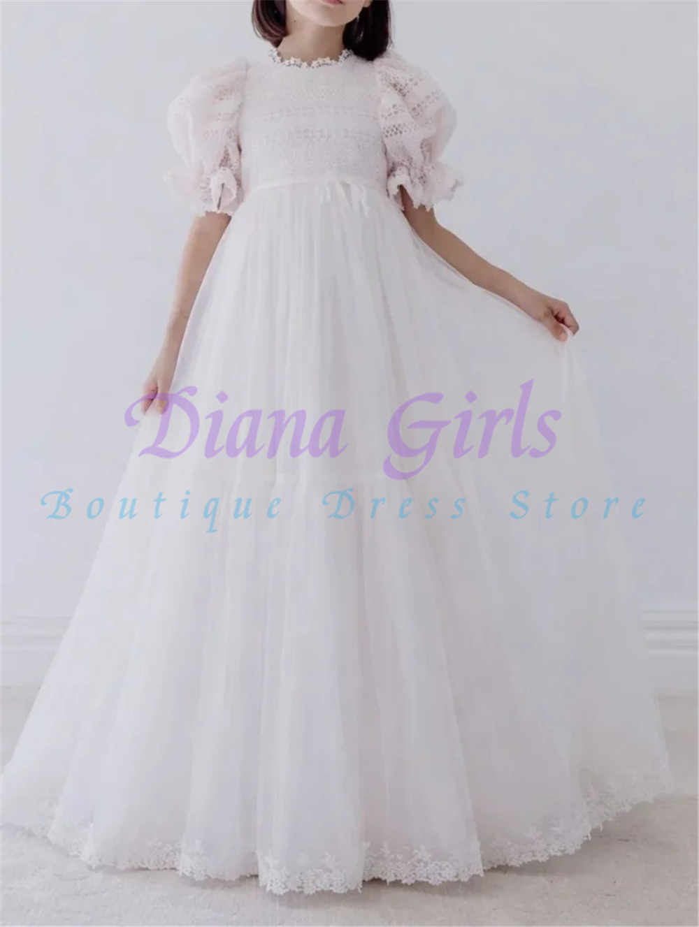高品質のエレガントなフラワーガールドレス、ウェディングボール - Toddler Girl Tulle Party Dress のレビューと価格