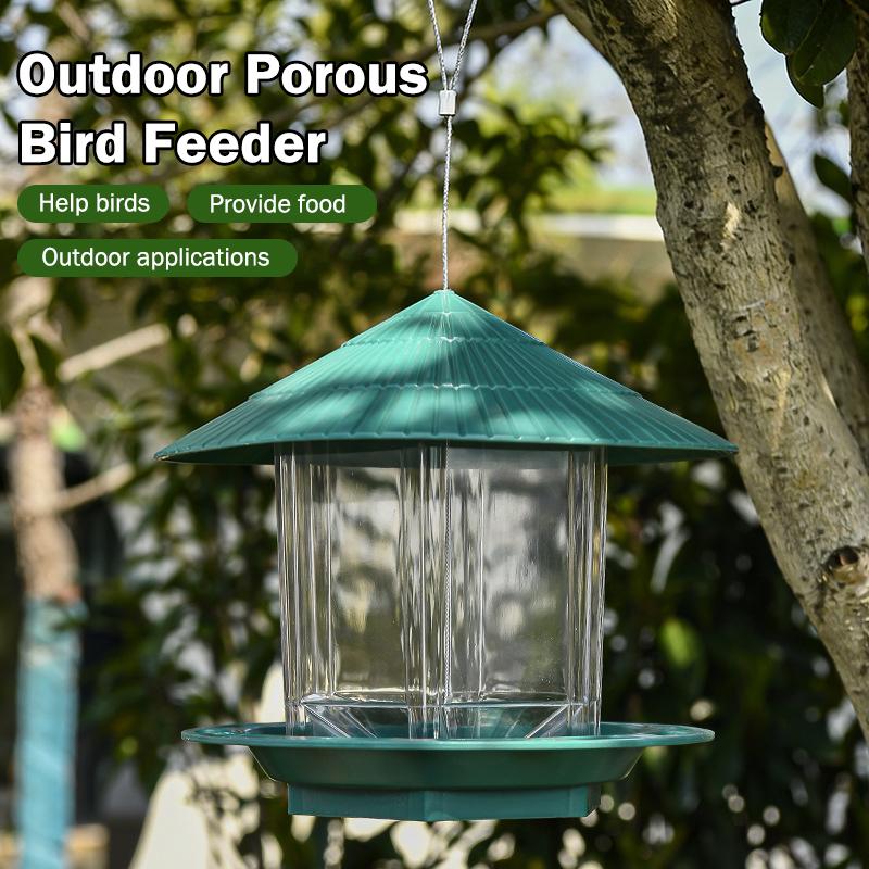 新しい防水ガーデンガゼボ吊り下げ式野鳥用フィーダー屋外用コン - Feeding のレビューと価格