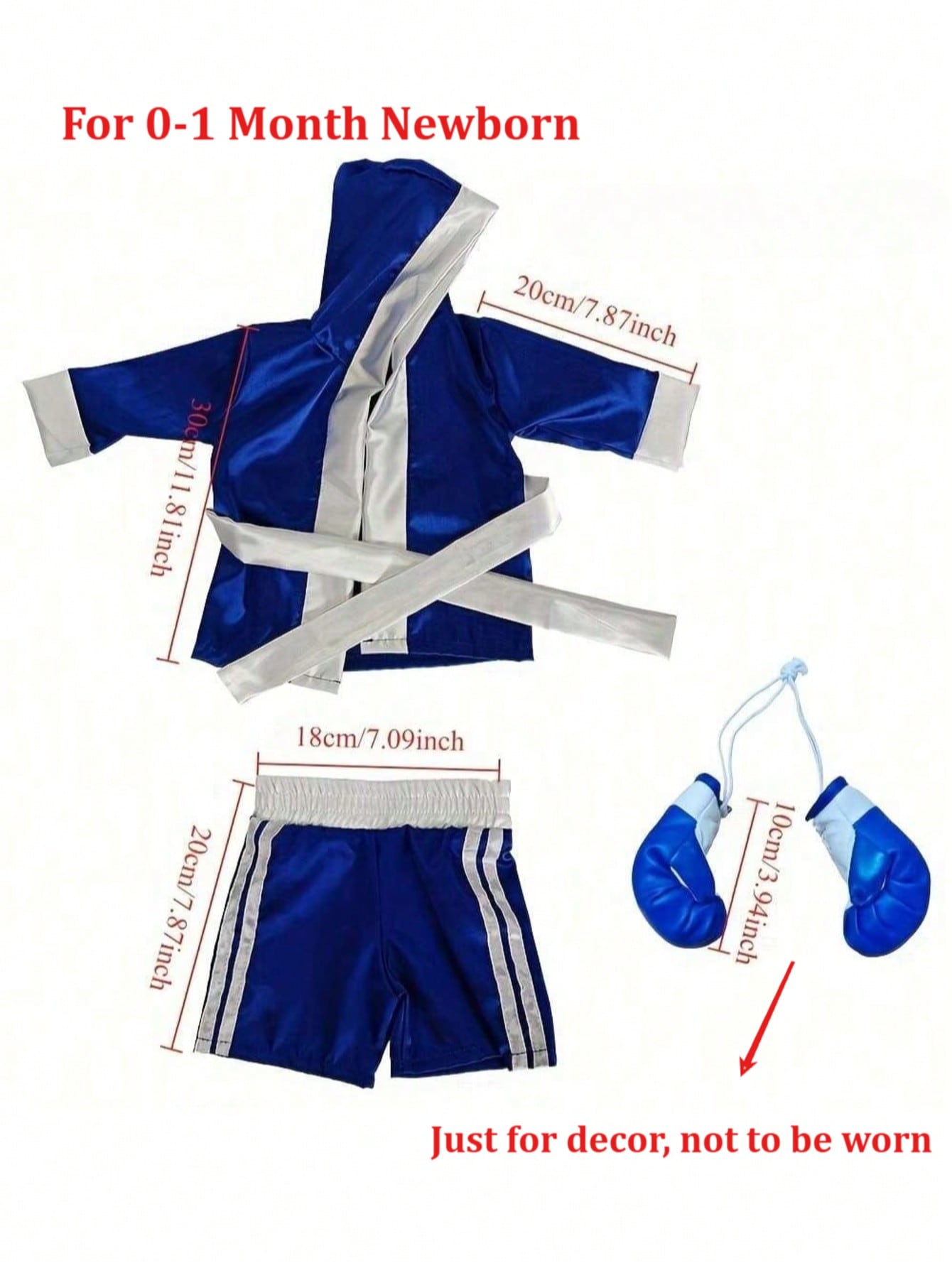 新生児写真撮影小道具ベビーボーイボクシング衣装セットローブ手 - Infant Photography Props Outfit のレビューと価格