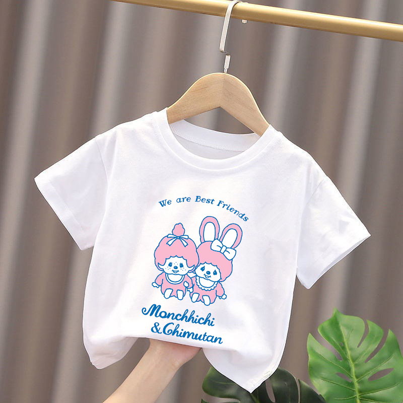 モンチッチキッズ Tシャツアニメフィギュア少年少女トップス  - Baby Clothes のレビューと価格