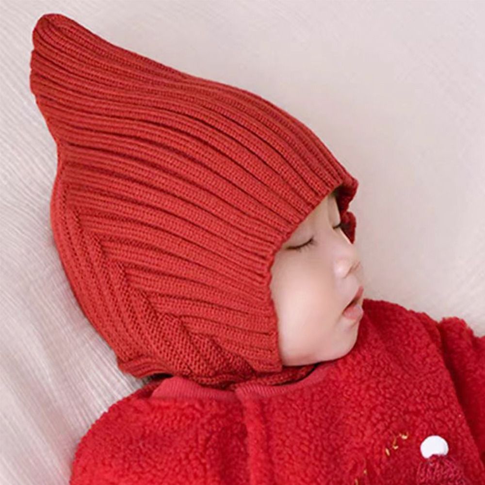 かわいい無地ベビー帽子冬暖かいニット幼児女の子キャップボンネ - Infant Beanie Hat With Ears のレビューと価格