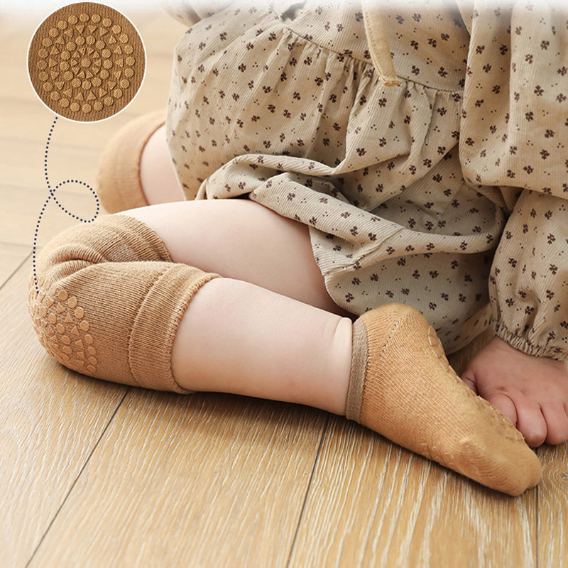 3セットのベビーソックスと膝パッド、無地、滑り止め付き、男の - Unisex Baby Socks Non Slip のレビューと価格
