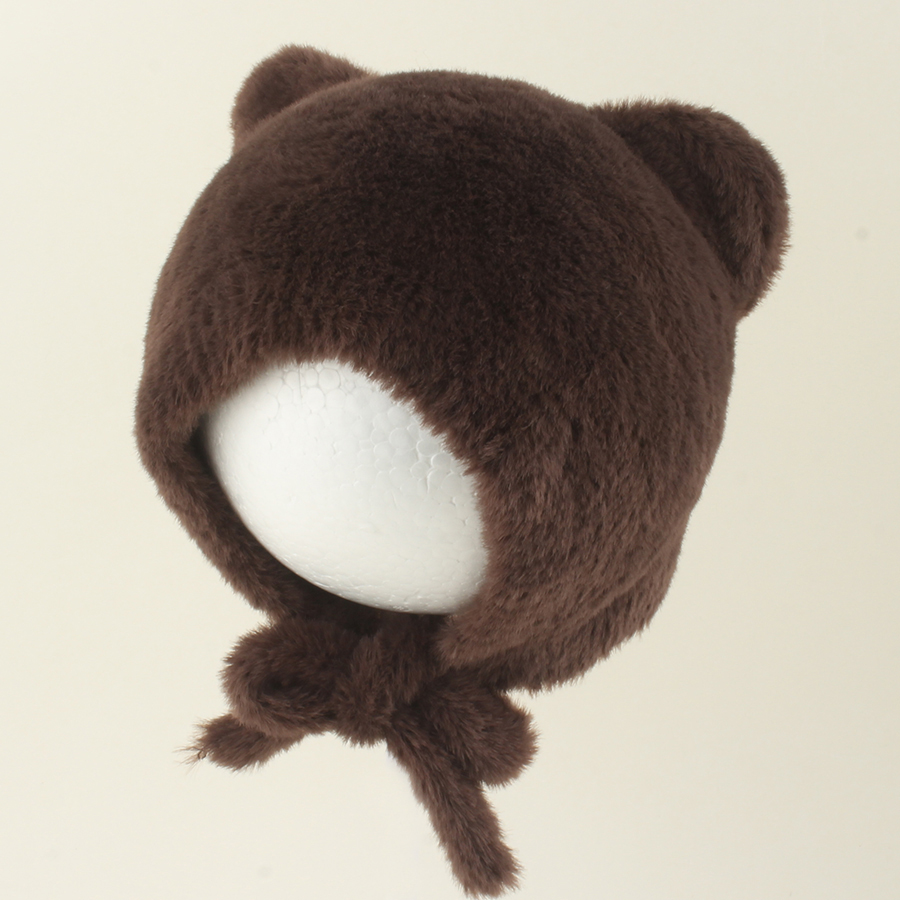 かわいい漫画ベビーニット帽 冬暖かい幼児ふわふわ耳保護無地猫 - Infant Beanie Hat With Ears のレビューと価格