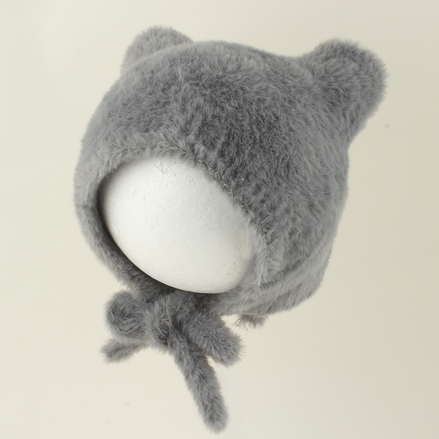 かわいい漫画ベビーニット帽 冬暖かい幼児ふわふわ耳保護無地猫 - Infant Beanie Hat With Ears のレビューと価格