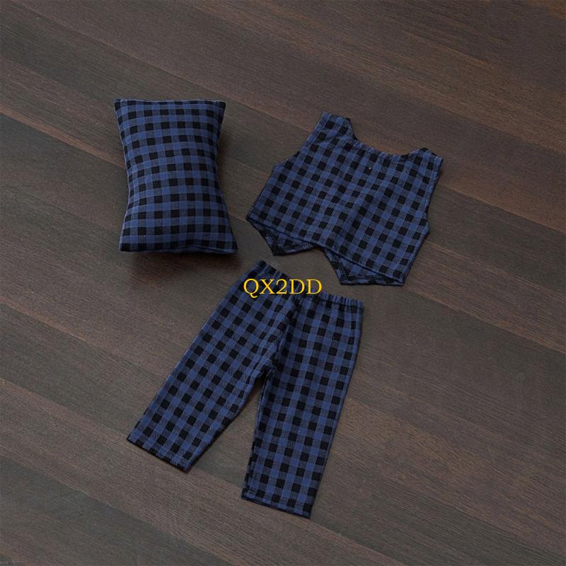 QX2D チェック枕パンツ & ベストセットベビー写真撮影小 - Infant Photography Props Outfit のレビューと価格