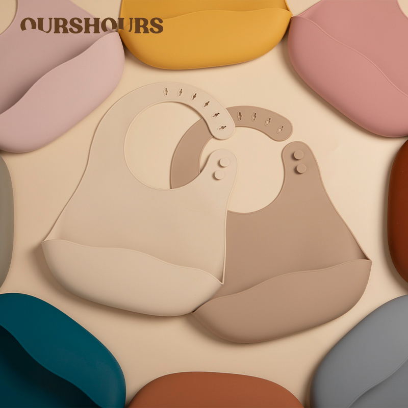 赤ちゃん用の調整可能なシリコンよだれかけ,新生児用の防水よだ - Waterproof Baby Bibs Silicone のレビューと価格