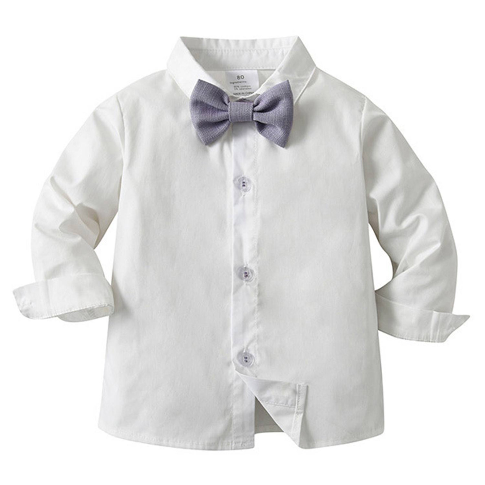 男の赤ちゃん紳士スーツ洗礼洗礼衣装幼児服長袖トップベストパン - Baby Boy Suit Set Baptism のレビューと価格