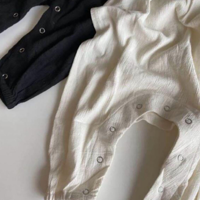 Milancel-夏のベビーロンパース,ノースリーブ,オーバ - Baby Summer Linen Sleeveless Jumpsuit のレビューと価格