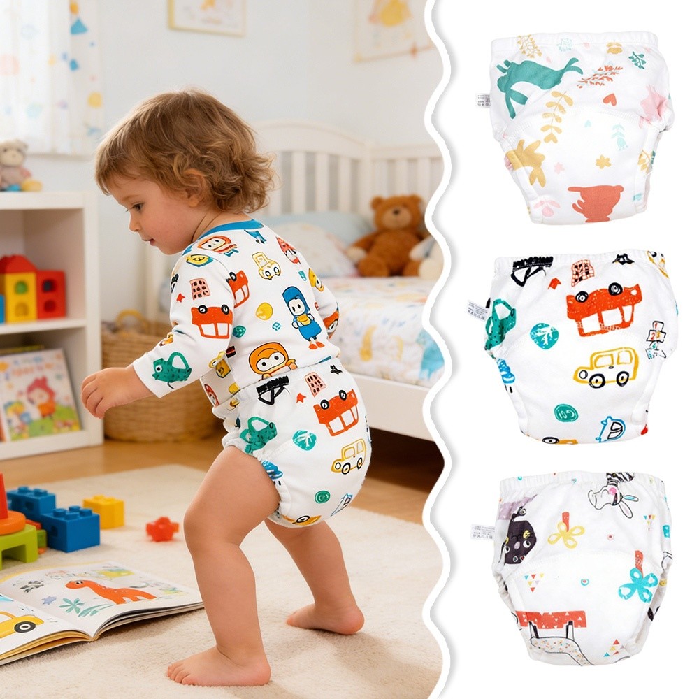快適な綿製ベビー用トレーニングパンツ、通気性のある防水おむつ - Toddler Training Pants Leak Proof のレビューと価格