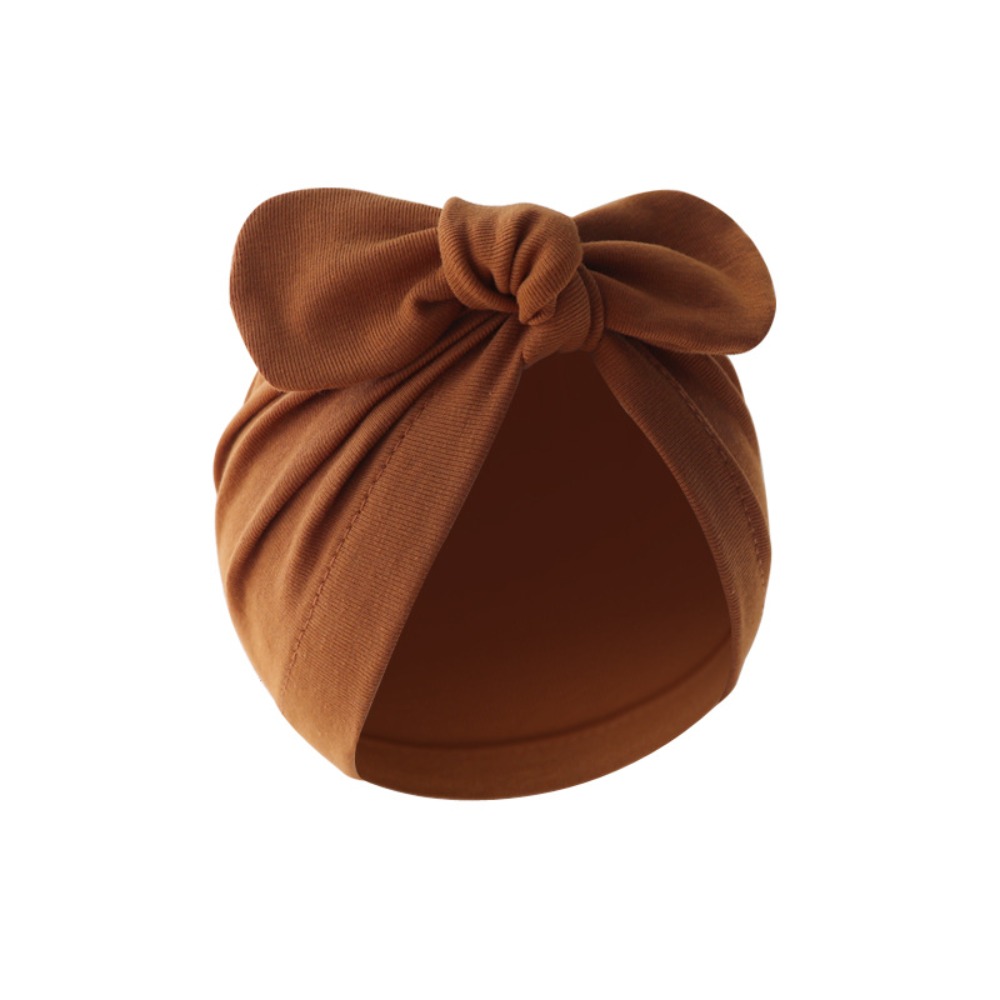 かわいいフラワーノットベビー帽子無地ソフトバニー耳帽子綿幼児 - Infant Beanie Hat With Ears のレビューと価格