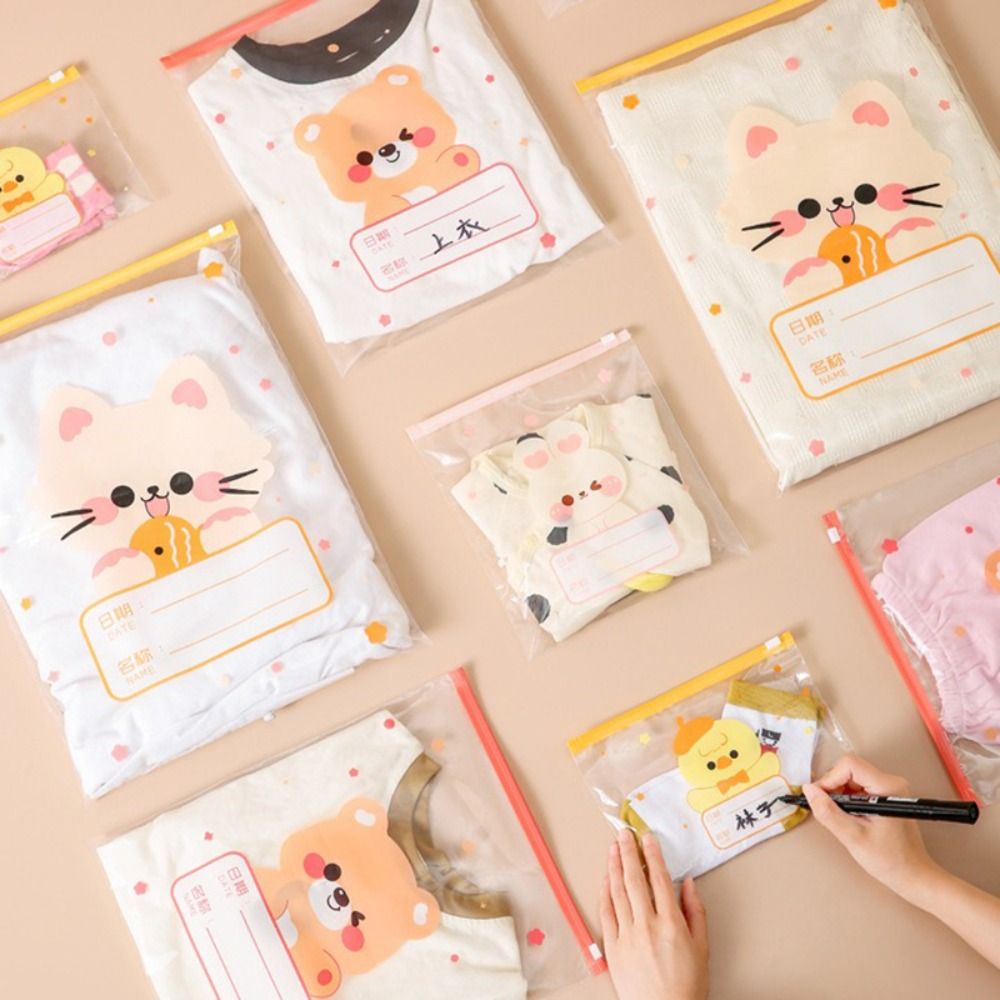 新しい 10 個漫画マルチサイズ収納袋ポータブル分類密封バッ - Baby Clothes のレビューと価格