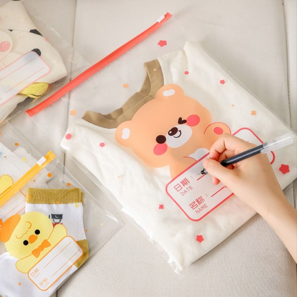 新しい 10 個漫画マルチサイズ収納袋ポータブル分類密封バッ - Baby Clothes のレビューと価格